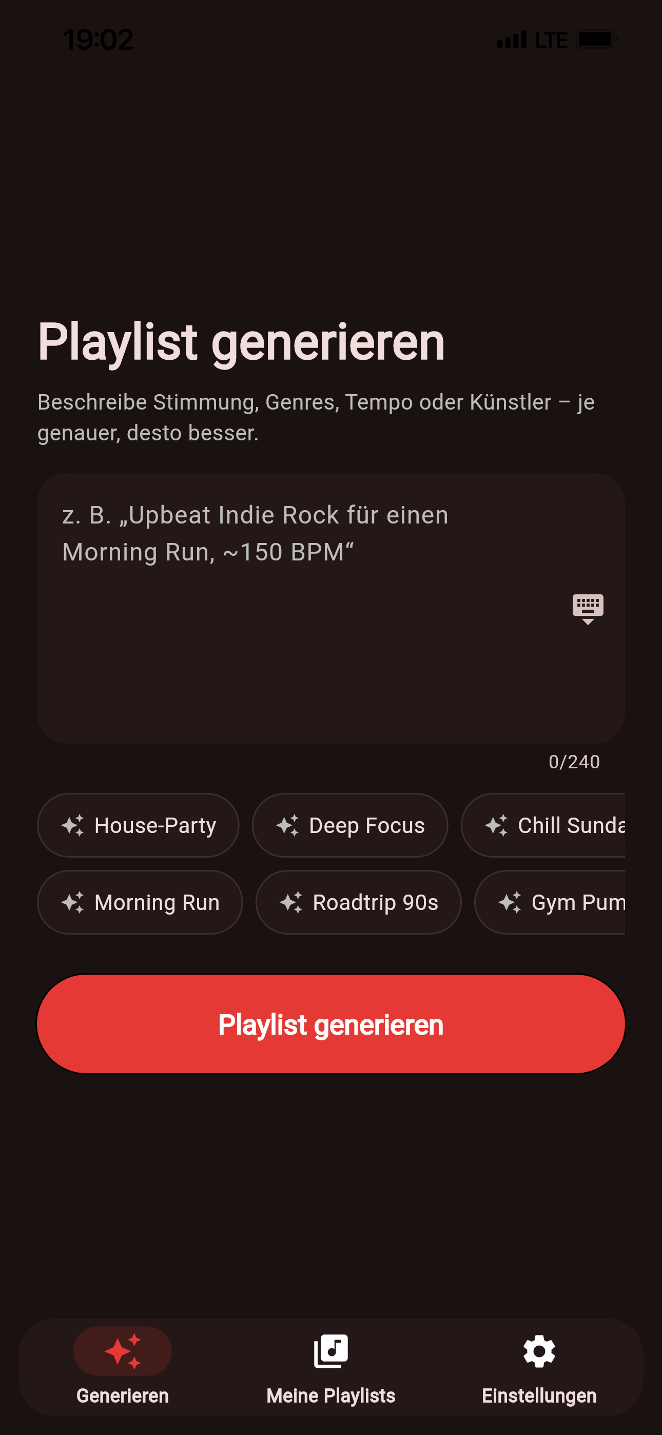 Playlist generieren